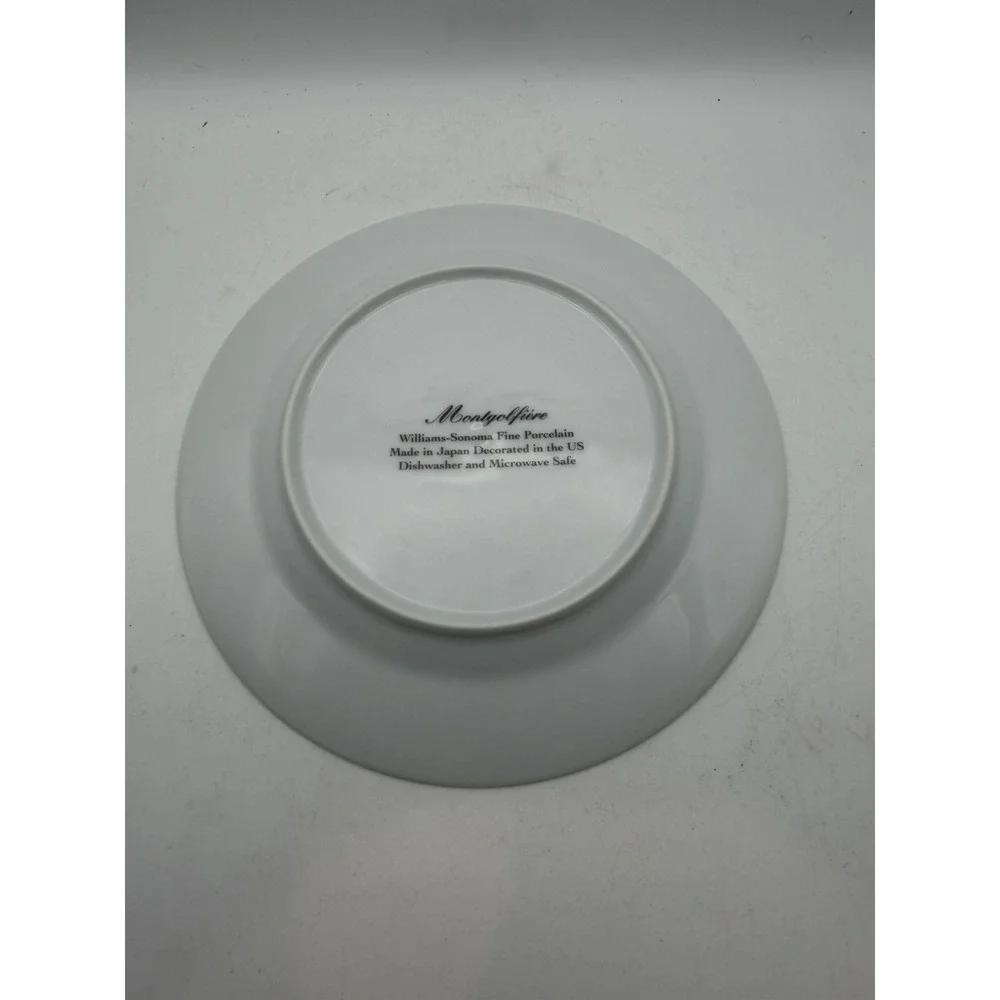 Williams Sonoma Montgolfiere Hot Air Balloon Porcelain Salad Plate 7.5